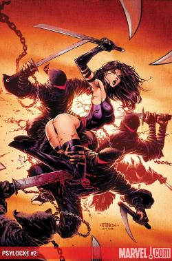 thorlikescomics:  Psylocke kicking ass.