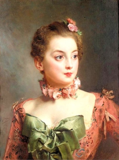 artsandcrafts28: Portrait of a Lady Gustave Jean Jacquet unknown date