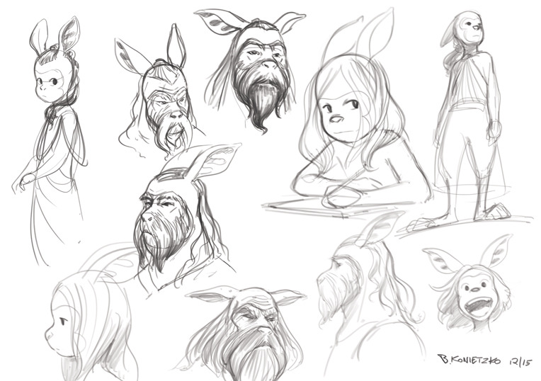 michaeldantedimartino:  bryankonietzko:  Here are some Threadworlds character design