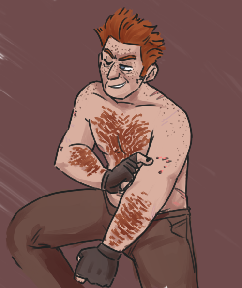 I think he likes to tell stories abt whatever scars he’s gotten… They’re always at least a li