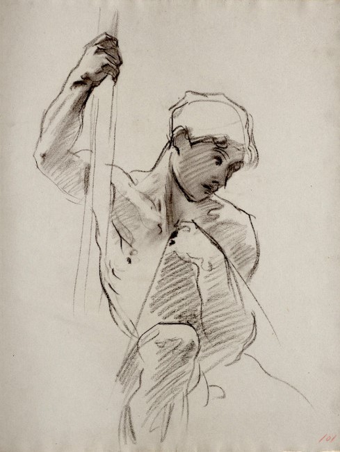 ganymedesrocks:  John Singer Sargent (1856–1925), Studies for a Cartouche for the Rotunda of the Boston’s MFA (1916-1921) Charcoal on Paper.