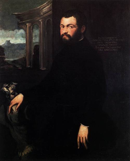 Portrait of Jacopo Sansovino, TintorettoMedium: oil,canvas