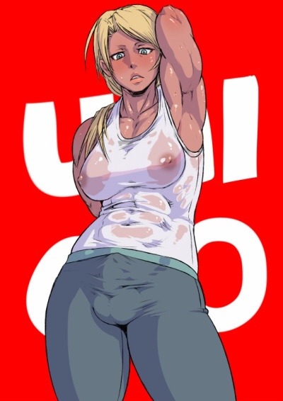 catgomoo:  post-futa2:  Futa Bulges in Leggings/Jeans - [Request]  Futa bulges get me every time