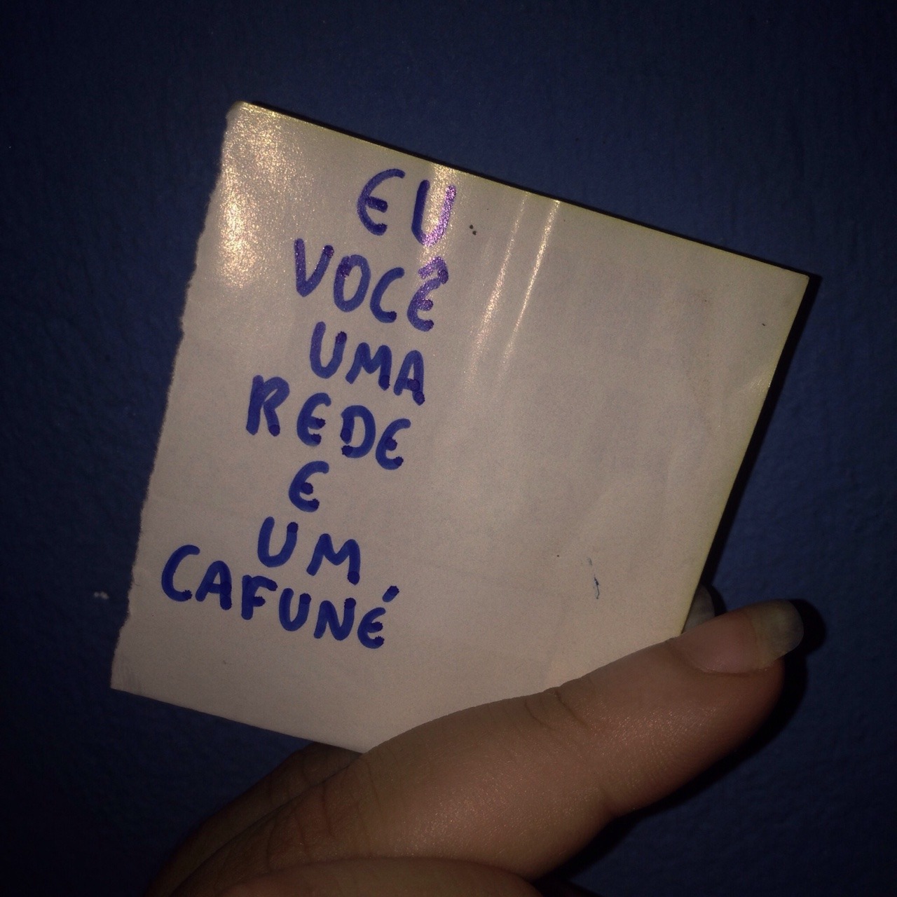 umsorrisoloiroinconstante:Cafuné 💙