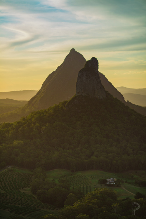 exploreelsewhere: Volcanic Plugs formed 26million years ago // Glass House Mountains, QLD, Australia