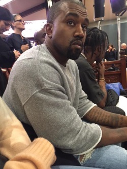 kuwkimye:  Kanye at the Vetements fashion