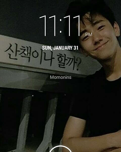 11:11 wish? The guy on my wallpaper. Hahaha #namyoonsu #1111