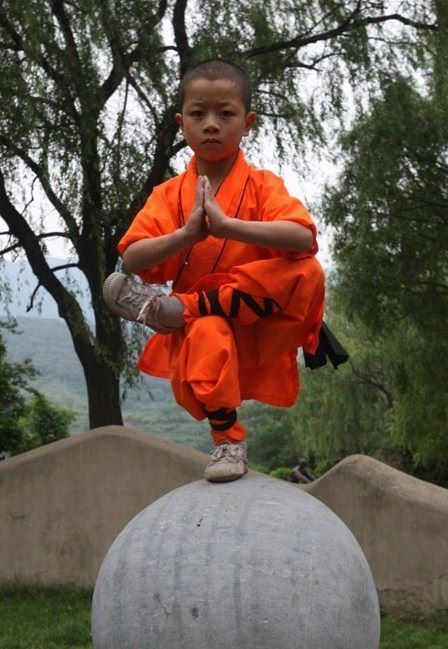 taichi-kungfu-show:  Young kid practicing Shaolin kung fu.    We offer you first-rate tai chi swords on: http://www.icnbuys.com/tai-chi-swords    