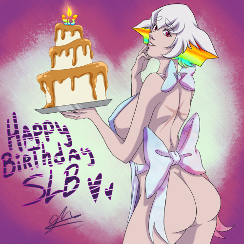 slbtumblng:  scaitblue:  uuuuuhhh i wish i could draw this better or make another one but at least im glad i saved it before his birthday XD since i got all this shitty probs ….. oh well Happy birthday slbtumblng  x3 I hope you like ragyo with your