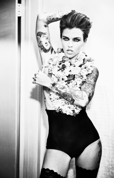 lostpolaroids:Ruby Rose photographed by Ellen Von Unwerth for Galore Magazine | Apr 11, 2016