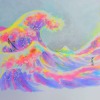 vururu:神奈川沖浪裏 Hokusai&rsquo;s wave holographicAlcohol markers
