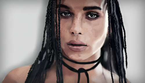 Tried to draw Zoë Kravitz but it was out of my skill level. Here’s for trying tho.