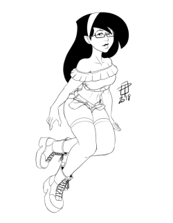 callmepo: Quick doodle stream tonight to test a few things. Here’s a quick inked drawing of Shego. KO-FI / TWITTER  &lt;3 &lt;3 &lt;3