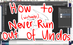 hotcookingmama:  hOLY CRAP there was a post going around about running out of undos SO IT GOT ME THINKIN: ”HUH IT’S DUMB THAT ADOBE HAS SIX FREAKING CREATIVE SUITES AND THEY HAVENT INVENTED A WAY TO LET YOU UNDO MORE THAN 4 TIMES” BUT ALAS THERE