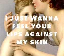 halseyoverart:  François Gérard, “Cupid and Psyche” (1798) // Halsey, “Is There Somewhere?” (2014)