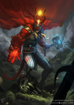 comicsbeforecandy:  HellThor by ijul 