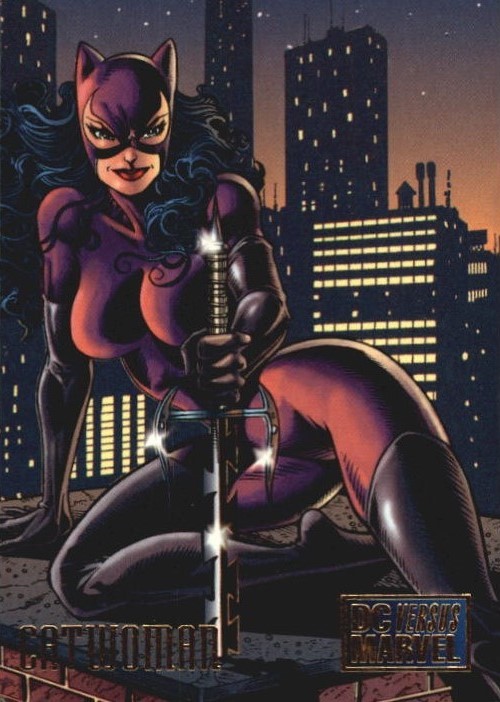 comicbooktradingcards:Marvel vs DC - Series 1 (1995)#20 Catwoman