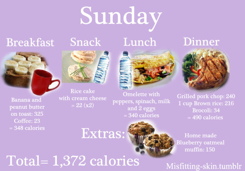 misfitting-skin:This is a meal plan of what i ate to lose 50lbs :)  