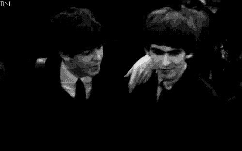 i-freaking-love-ringo-starr:  haha John is a wild lion 
