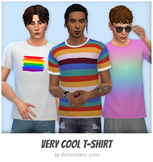 demondare-sims:Very Cool T-shirt I’m still bad at naming my cc sorry But yes, here is finally 