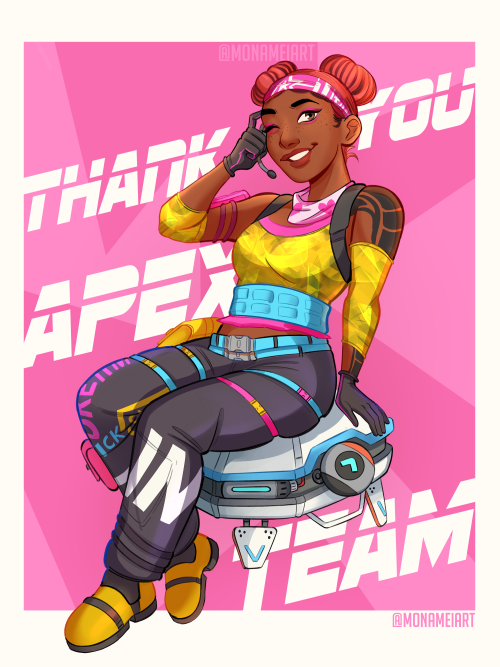 my full Lifeline art I did for the Apex Anniversary poster you can check out the full poster on twit