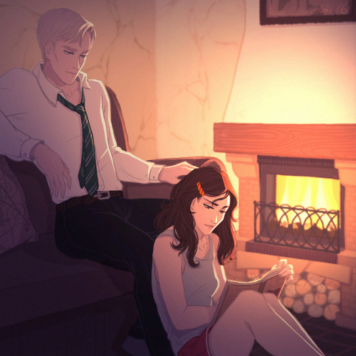 ami-kk:So cozy :3 pretty old fanart for very good Russian fanfic about them.