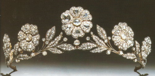 uilasharryfanfiction:  From top, The Girl’s of Great Britain and Ireland Tiara (with base, left, without base, right), The Fife Tiara, The Grand Duchess Vladamir Tiara (with pearls, left, with emeralds, right), The Poltimore Tiara, The Strathmore Rose