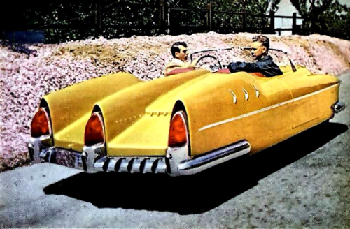 danismm:Manta Ray (1953), Popular Science maart 1954 1953. Manta Ray concept car, created by aircr