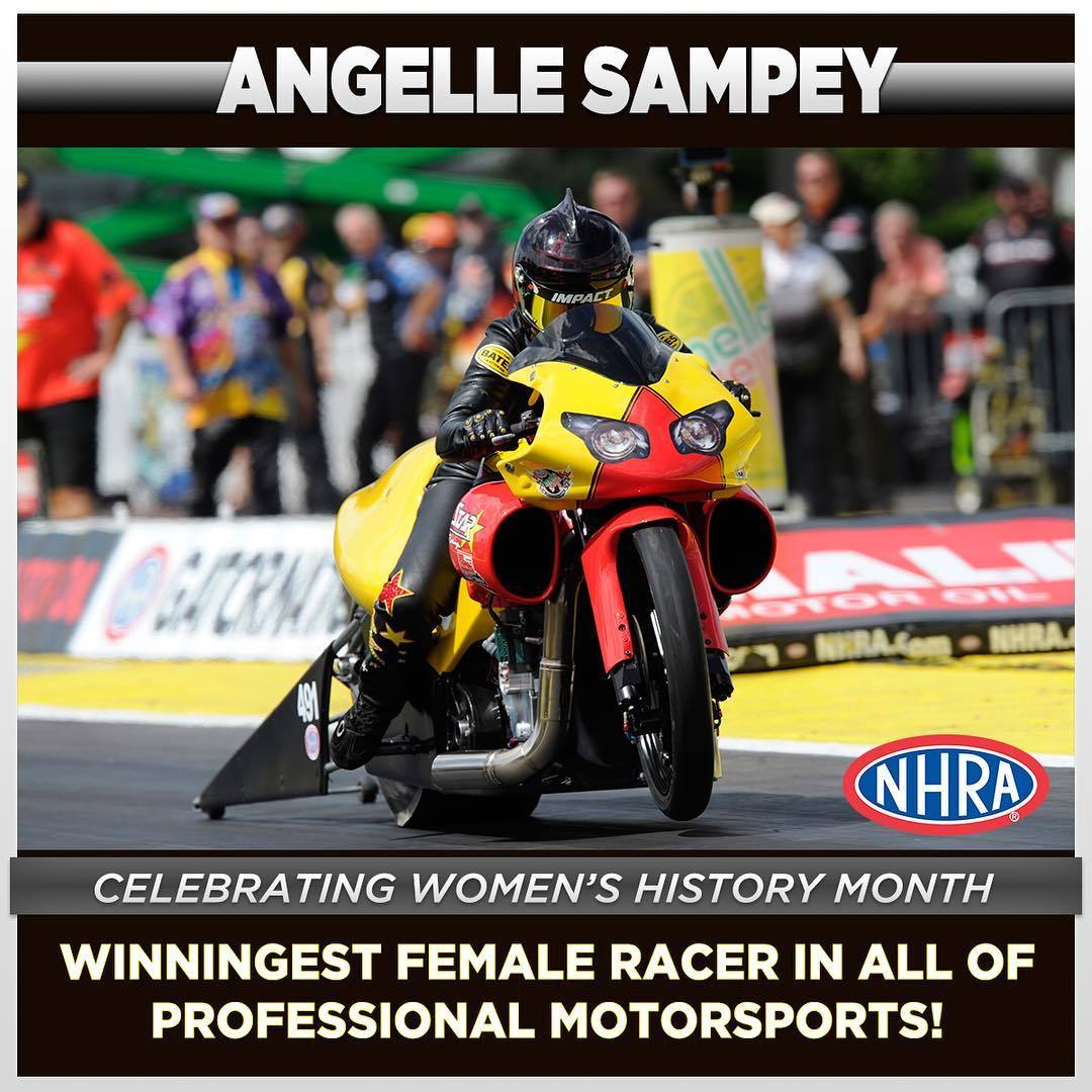 NHRA Drag Racing — With 41 career wins to her name, Angelle Sampey is...