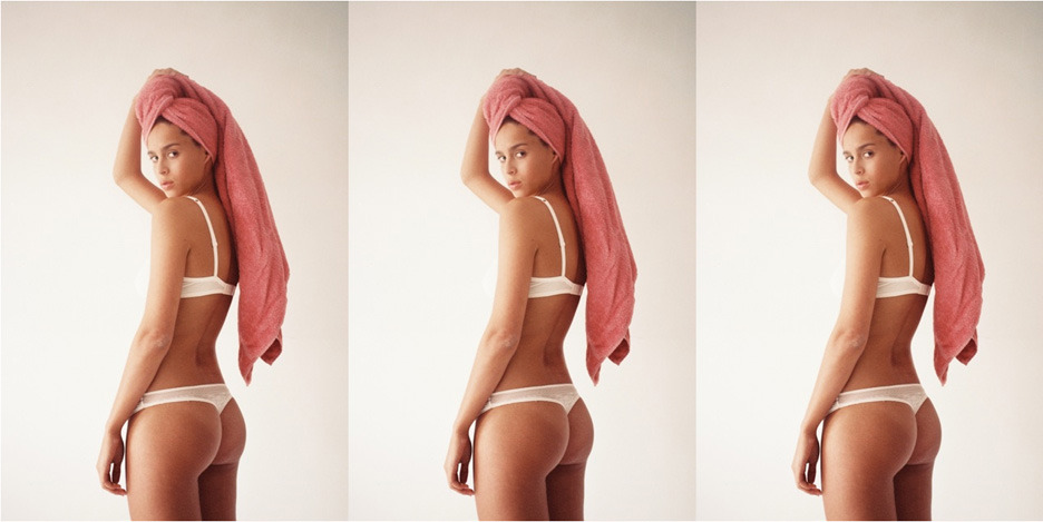 americanapparel:  Afra in Geo Lace Bralette. Winter 2012.