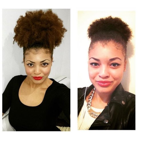 Puffs &amp; Pineapples @yolandaas #naturalchixs #naturalhair #naturals #natural #texture #teamna