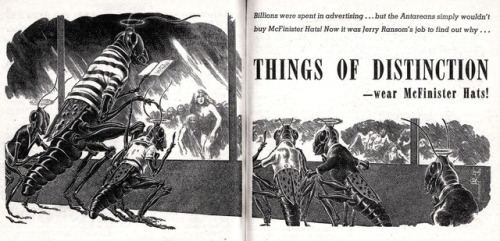 Virgil Finlay (1914-1971), ‘Things of Distinction’, “Startling Stories”, Vol
