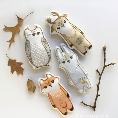 sckawaii:Feeling ready for Autumn/Fall? Try these cute woodland animals kits & patterns to make 