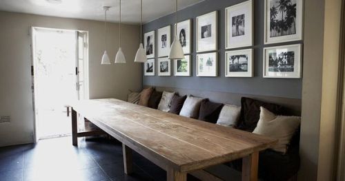 #BagoesTeakFurniture Looking for ideas to re-do my loooong wall space in the dining room / family ro