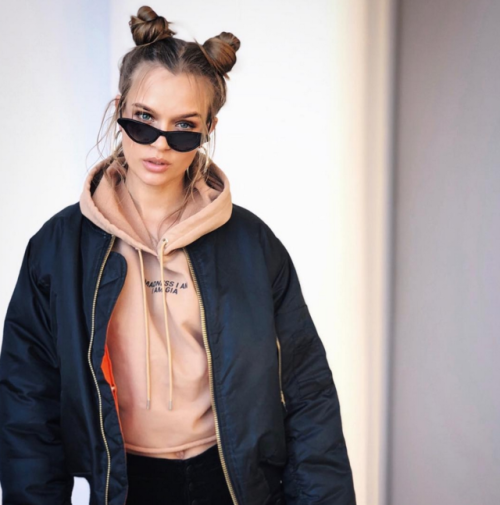 myfavoritevs:Josephine Skriver Bun is Up, Mind is Out