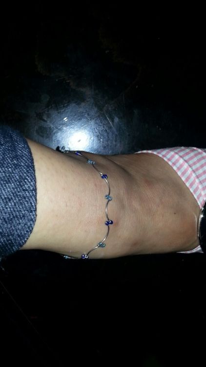 jazmine-cuckold:Teasing Many thanks to cagestore for this link!The anklet tells a tale! To those in 