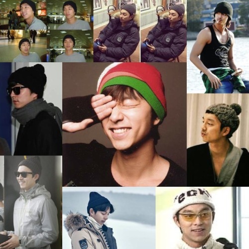 Gong Yoo and his beanies!! This gorgeous seriously loves wearing beanies.. ❤