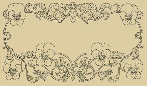 Compositions ornementales pour le cuir et la pyrogravure - c.1900 - via Paris bibliotheques 