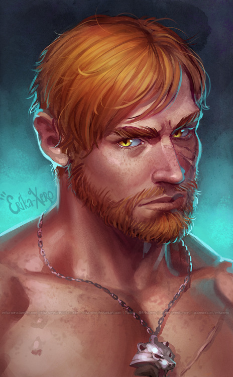 For @countbars-mainblog. Their Witcher OC - Milosh! 