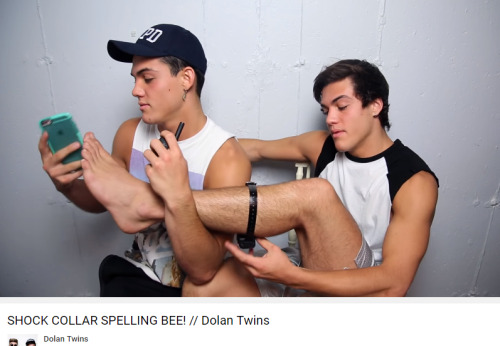 Porn photo famousfeetandpits:  The Dolan Twins - FEEEEET