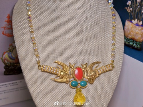 handmade jewellery for chinese hanfu by 春江水的剪刀花