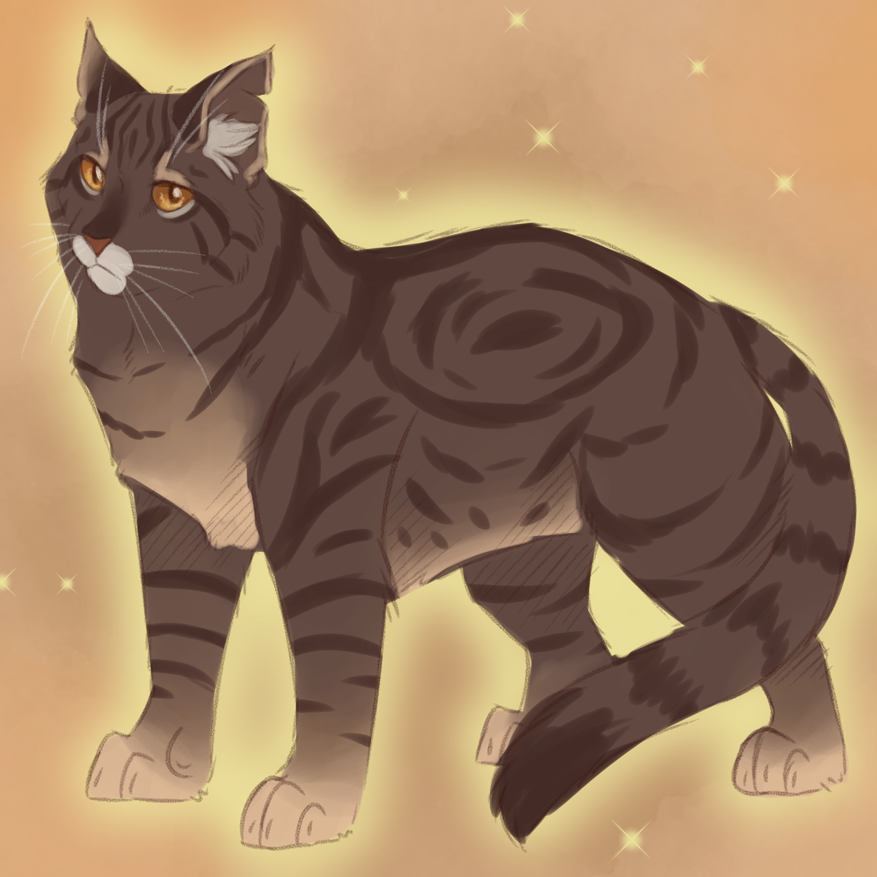 Slugs genetically accurate cats — Tigerstar 2 (Classic black tabby with low  white