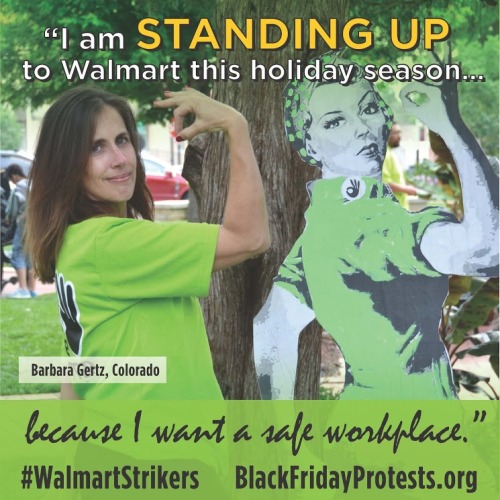 aflcio: Stand with Barbara and other Walmart workers. Attend a Black Friday protest near you. http:/