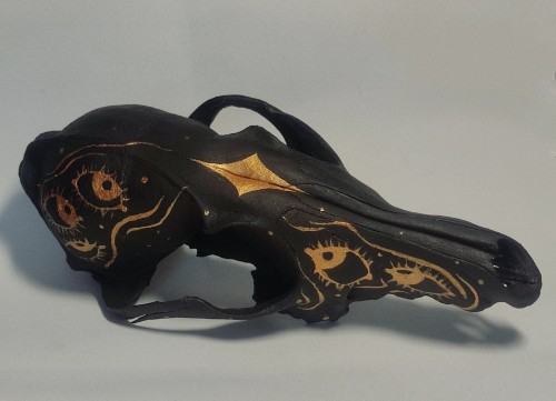 Skull Fox.Art In Akril. 