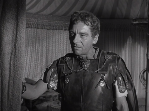 dying-suffering-french-stalkers:John Gielgud as Cassius in Julius Caesar (1953)Come, Antony, and you