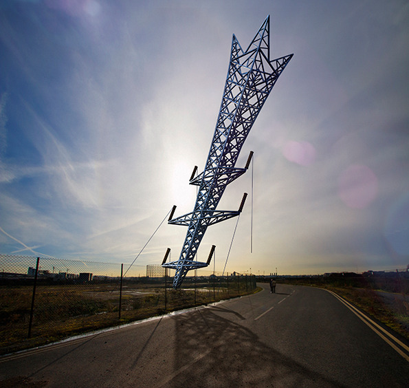 archatlas:  Alex Chinneck A Bullet from a Shooting Star (Images 1 &amp; 2)Telling