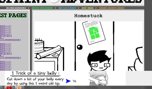 marshmallowbeam: spitfiyaaah: OH MY GOD SO I WENT ON MSPA AND AN AD POPPED UP AND I CNAT STOP LAUGHN