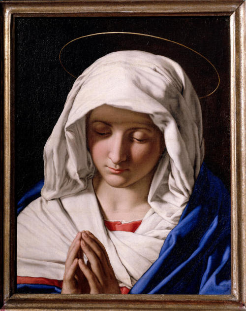Praying Madonna, by Giovanni Battista Salvi, Accademia Carrara, Bergamo.