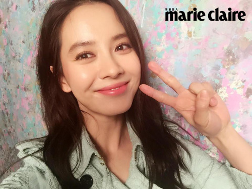 mongji-fan: Song JiHyo Selfie for Marie Claire TaiwanCr：Marie Claire Taiwan