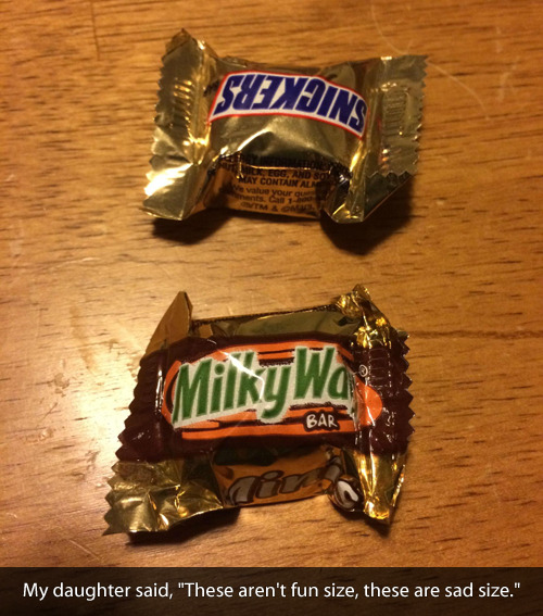 fightblr:  jawbone-vs1000:  eximiusfitness:  note-inthepages:  tastefullyoffensive:  [mikeyes5]   My thoughts exactly. Fun size would be like 9 inches long.  Ahaha that sounds about right for fun size ;) ya feel me?  Fun size would be 9 inches long. What